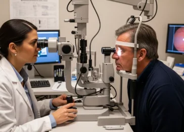 Exame de Biomicroscopia de Fundo e Mapeamento de Retina