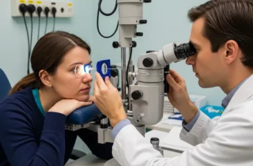 Exame de Gonioscopia