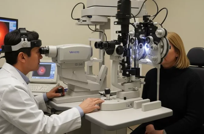 Exame de Retinografia Colorida com Estereofotografia